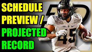 Purdue Football 2025 Schedule Preview & Record Projection