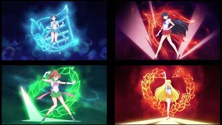 Sailor Moon Eternal Inner Senshi Group Transformation ( FULL HD )