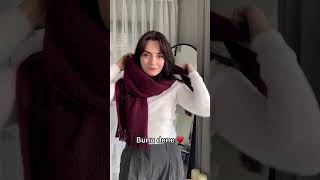 Atkı bağlama yöntemi #fashionhacks #kombinönerileri #fashiontrends