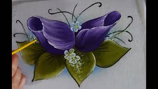 Pintura em tecido com Eliene Silva (flores silvestres)