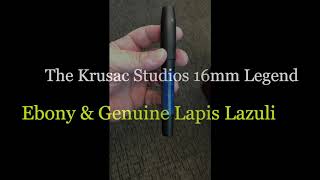 Krusac Studios 16mm Legend in Ebony \u0026 Genuine Lapis Lazuli