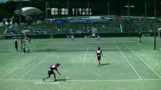 ★中学ソフトテニス　全中2016　個人戦　男子　三回戦　鈴木・鈴木（麁玉中学）ー濵田・端山（中能登中学）