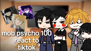 mob psycho 100 react to tiktok 👽 (part1) _ ⌯•v•⌯ಣ