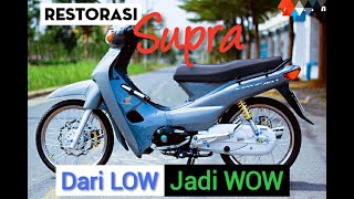 Restorasi Honda Supra Rongsokan jadi WOW