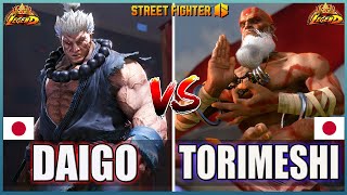 Street Fighter 6 🔥 Daigo (AKUMA)  Vs  Torimeshi (#1DHALSIM) 🔥Best Room Match🔥Sf6 High Level Gameplay