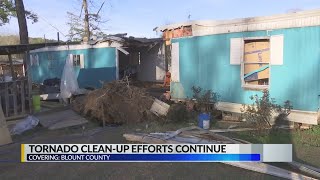 Tornado clean-up efforts underway in Blount County