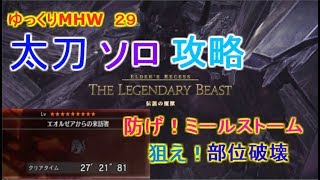 【ゆっくりMHW】ソロ討伐のカギは部位破壊とミールストーム