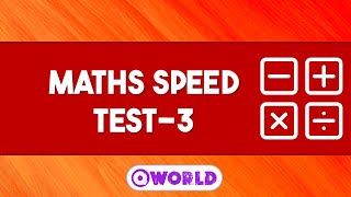Math Speed Test | Mental Math | Addition, Subtraction, Multiplication, Division | Rapid Fire Test