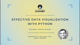 NYCDSA Webinar | Effective Data Visualization with Python
