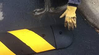 How to install rubber speed bumps