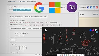7.9 ARRAY OF 3 POINTERS (Two Pointers)-Interviewbit #twopointers#interview