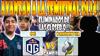 OG VS PASSION UA BO3[GAME 3]ELIMINACION-23SAVAGE, WISPER, NINE VS YOWAAI-DREAMLEAGUE SEASON 24-DOTA