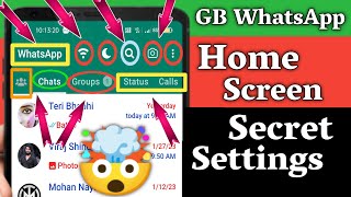 Home Screen Status Bar All Secret Settings Gb WhatsApp / Status Baar Settings
