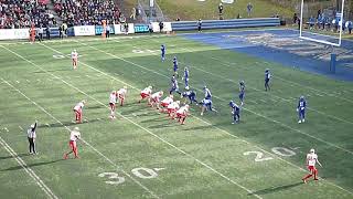 Laval Rouge et Or QB Arnaud Desjardins throws a 20-yard TD pass to Kevin Mital vs. Carabins 11/14/21