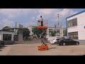 Text of the 3m electric self propelled scissor lift table in MORN LIFT factory