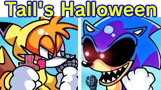 Friday Night Funkin' Tail's Halloween FULL WEEK + Cutscenes & Knuckles | VS Sonic.EXE (FNF Mod)
