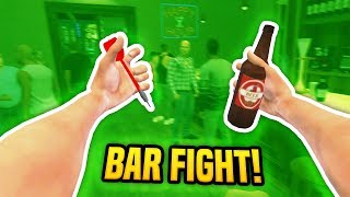 FIGHTING IN A BAR IN VIRTUAL REALITY - Drunkn Bar Fight VR (Funny Moments)