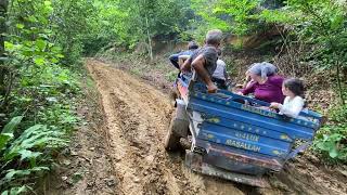 Lombardini pat pat motor la fındık bahçesinden geliyoruz.(YAĞMURA YAKALANDIK). 4x4