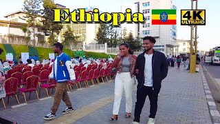 ልዩ ተደርጎ እየተሰራ ያለው ከአቡነ ፔጥሮስ በእሳት አደጋ 4 ኪሎ ኮሪደር ልማት😍 | Addis Ababa Walking Tour 70 dreja  [4K] 🇪🇹