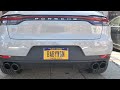 2019 porsche macan muffler delete with resinnator