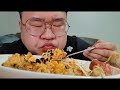 모기에 물려서 킬바사소세지 비빔국수 스팸 김치볶음밥 찐만두 먹방. mukbang