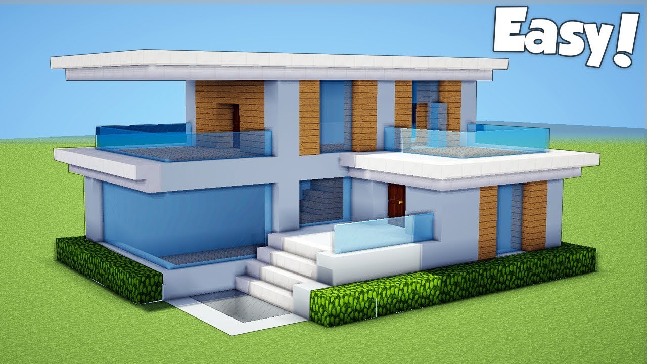 49 Simple Modern House Designs Minecraft