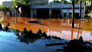 Flooding from the remnants of Hurricane Ida has submerged areas of Somerville