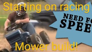 Racing mower build pt 1 #redneck #johndeere #fabrication