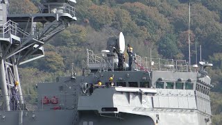 護衛艦「いなづま」が因島に来た　令和4年11月21日