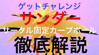 【ポケモンGO 伝説ボスゲットチャレンジ徹底解説】サンダー サークル固定カーブボール