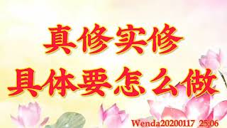 卢台长开示：真修实修具体要怎么做Wenda20200117   25:06