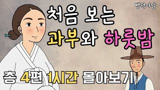 1시간 몰아보기 2탄 '처음 본 선비에게 자물쇠를 채운 과부 / 야담 / 민담 / 전설 / 설화 / 옛날이야기 / 뺑덕야담