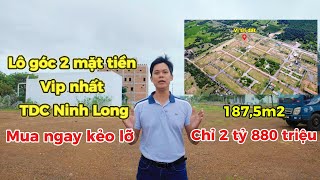 Lô góc TĐC Ninh Long 2 mặt tiền đường lớn 16m, diện tích 187,5m2, giá chỉ 2,88 tỷ Đất Nền Vân Phong