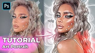 Арт Портрет. Полный урок | Art Portrait Tutorial