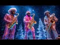 funky winter jazz 🌟 fun saxophone melodies create a peaceful and relaxing christmas night