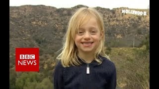 Maisie Sly : Six, deaf and going to the Oscars - BBC News