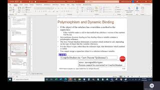 Java II Chapter 10 Class 2 Part 4 Polymorphism and CW