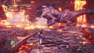 【MHW】　エオルゼアからの来訪者　ベヒーモス　太刀　ソロ　(オトモ装具有り)　21分3秒75　クリアまで