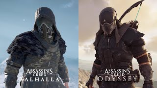 Modern Day Set vs Abstergo Elite Set 🛡️ | Assassin's Creed Valhalla | Odyssey