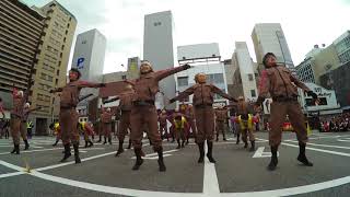 14 近畿大学よさこい連“洗心” 龍馬よさこい2017 四条大宮駅前  音量注意