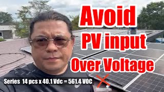 Avoid PV Input Over Voltage | 20kw solar panel | 16kw Deye Hybrid Inverter | 600Ah LiFePO4 battery