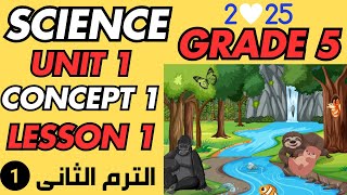 Science Grade 5 second Term 2025 Concept 1 lesson 1  2025 ساينس خامسة ابتدائى لغات الترم الثانى