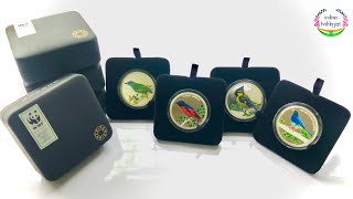 MMTC-PAMP Bird Coins | Limited Edition | Coloured Coins of India | MMTC-PAMP x WWF | Indian Hobbyist