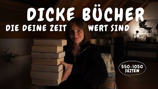 Dicke Bücher, die deine Zeit wert sind | Buchempfehlungen