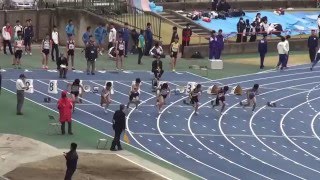 2016 第1回茨城県記録会 中学男子100m 6組