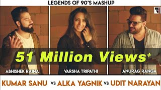 Legends of 90's Bollywood Songs Mashup | Anurag Ranga | Abhishek Raina | | 90's hits