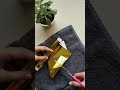 A quick hack on how you can gold foil your stickers! #Diywitharttstruck #shorts