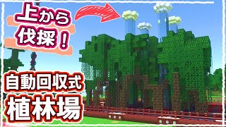 【マイクラ】伐採楽ちん！自動回収できるマングローブ植林場の作り方 #62【統合版サバイバル】