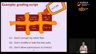 OSDI '14 - SHILL: A Secure Shell Scripting Language