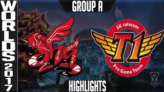 AHQ vs SKT Highlights | 2017 World Championship Group A Worlds AHQ e Sports Club v SK Telecom T1